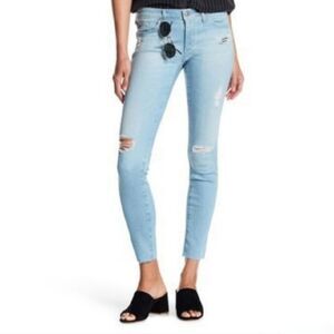 Adriano Goldschmied Skinny Destroy Raw Hem Jeans Size 26